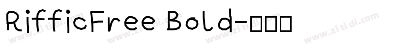 RifficFree Bold字体转换